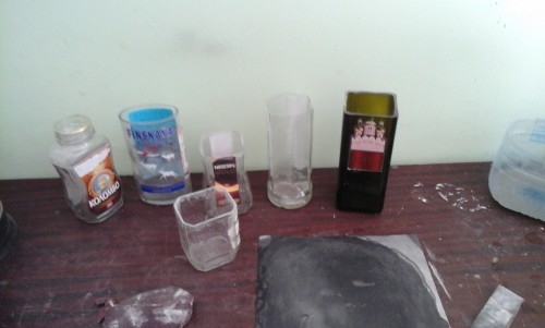 Эксклюзивные вазочки,бокалы,стаканы из вторсырья.